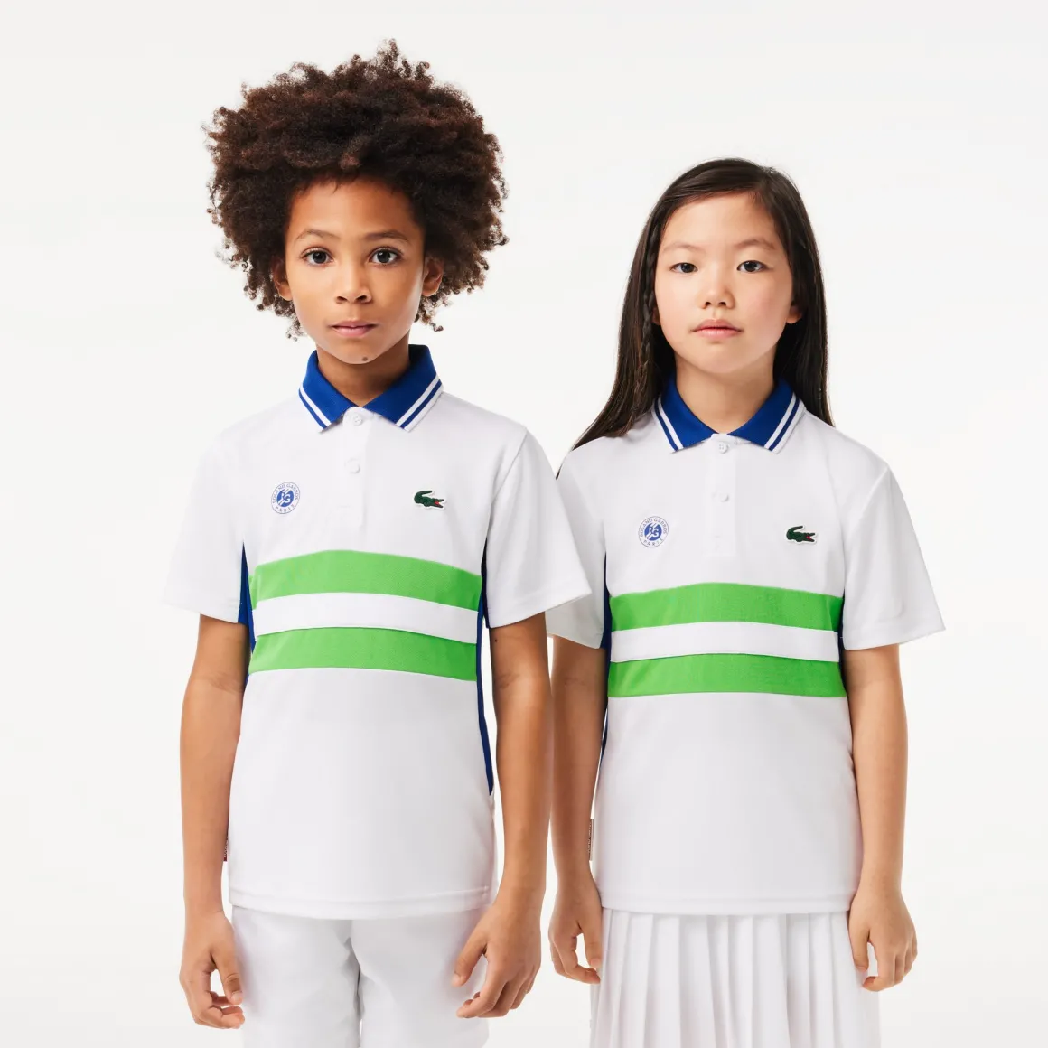 Roland-Garros Hauts | Hauts-Polo Performance enfant Lacoste x - Blanc