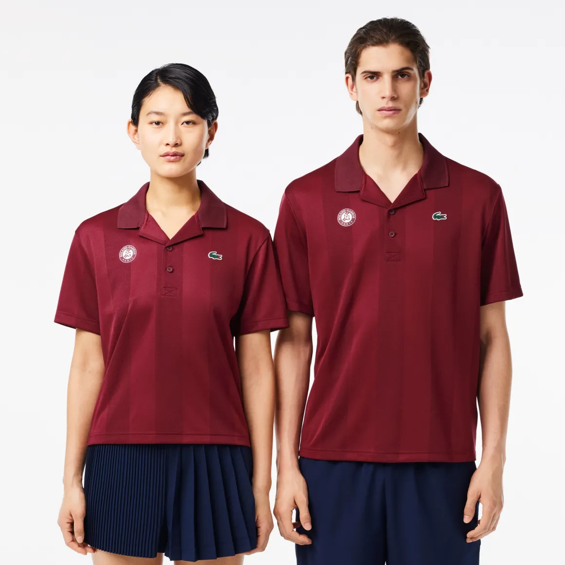 Roland-Garros Tenues De Ramasseurs De Balles | Polos & Chemises-Polo Ramasseur unisexe Lacoste x - Bordeaux