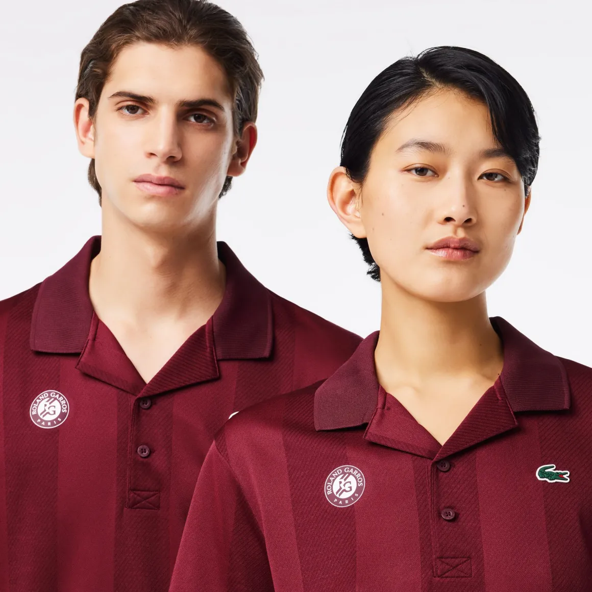 Roland-Garros Tenues De Ramasseurs De Balles | Polos & Chemises-Polo Ramasseur unisexe Lacoste x - Bordeaux