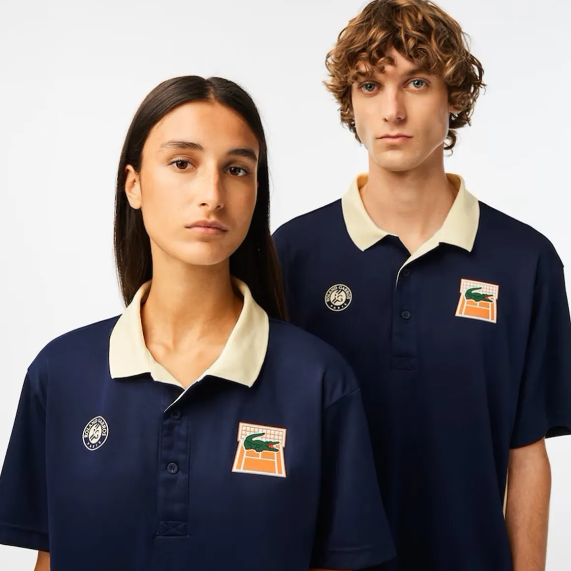 Roland-Garros Tenues De Ramasseurs De Balles | Polos & Chemises-Polo unisexe Ramasseur de balles Lacoste Sport pour Roland Garros - Marine