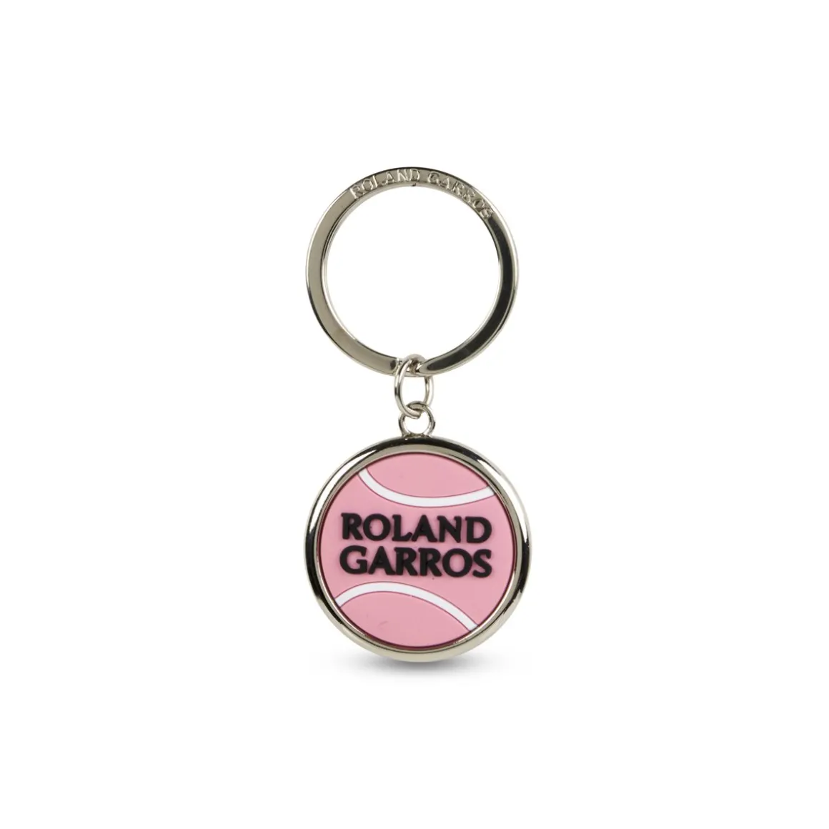 Roland-Garros Porte Clés & Magnets-Porte clés balle de tennis en gomme - rose