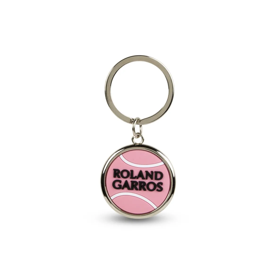 Roland-Garros Porte Clés & Magnets-Porte clés balle de tennis en gomme - rose