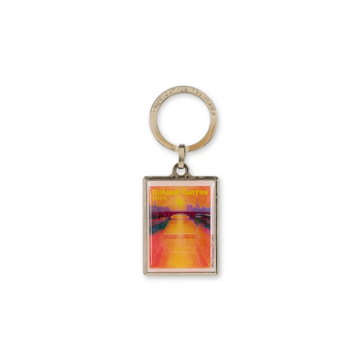 Roland-Garros Porte Clés & Magnets-Porte-clés Affiche 2024 - Multicolor