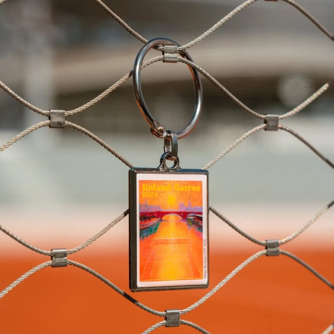 Roland-Garros Porte Clés & Magnets-Porte-clés Affiche 2024 - Multicolor
