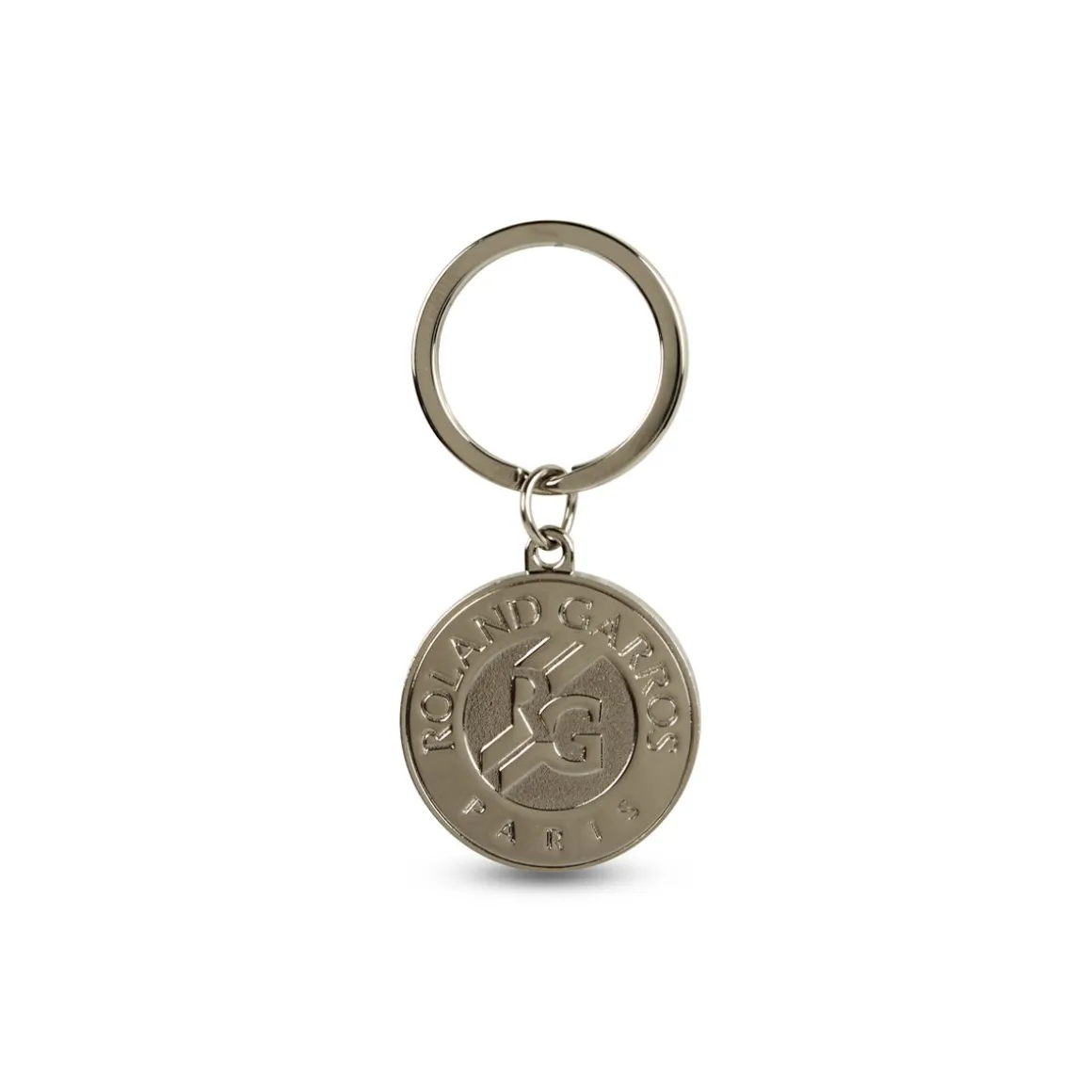 Roland-Garros Porte Clés & Magnets-Porte-clés logo officiel gravé - Gris