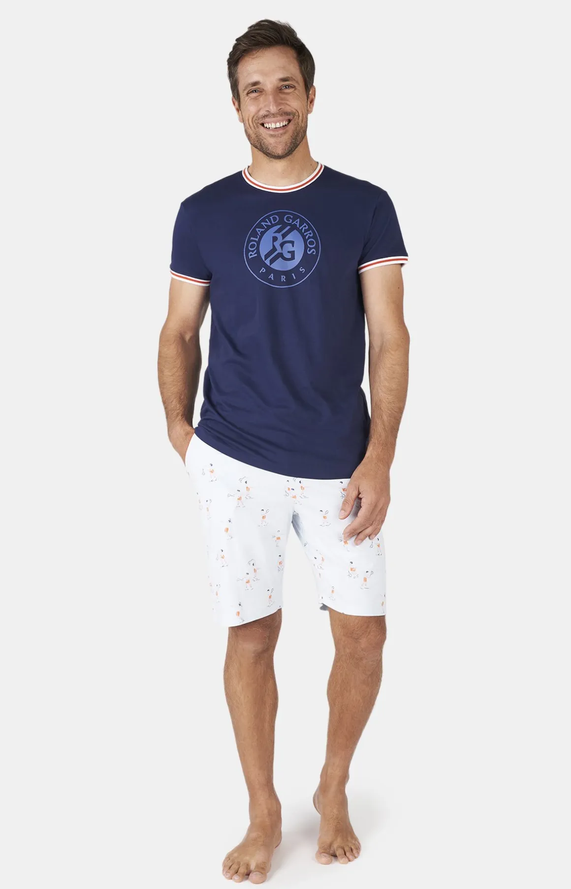 Roland-Garros Pantalons & Shorts | T-shirts-Pyjama court homme Arthur x - Marine