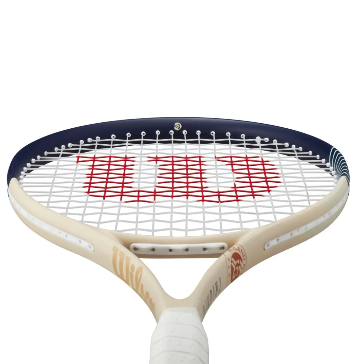 Roland-Garros Raquettes | Raquettes-Raquette Triumph Wilson x - Ecru et Marine