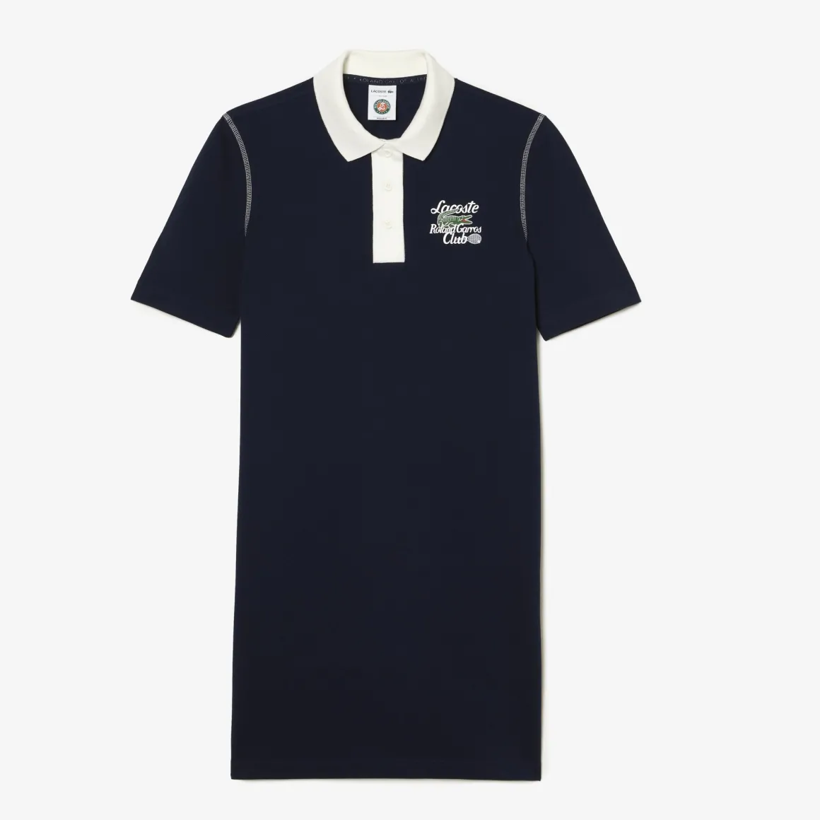 robe_femme_club_lacoste_x_rolandgarros__marine_5.webp Roland-Garros Jupes, Robes & Pantalons-Robe femme club Lacoste x - Marine