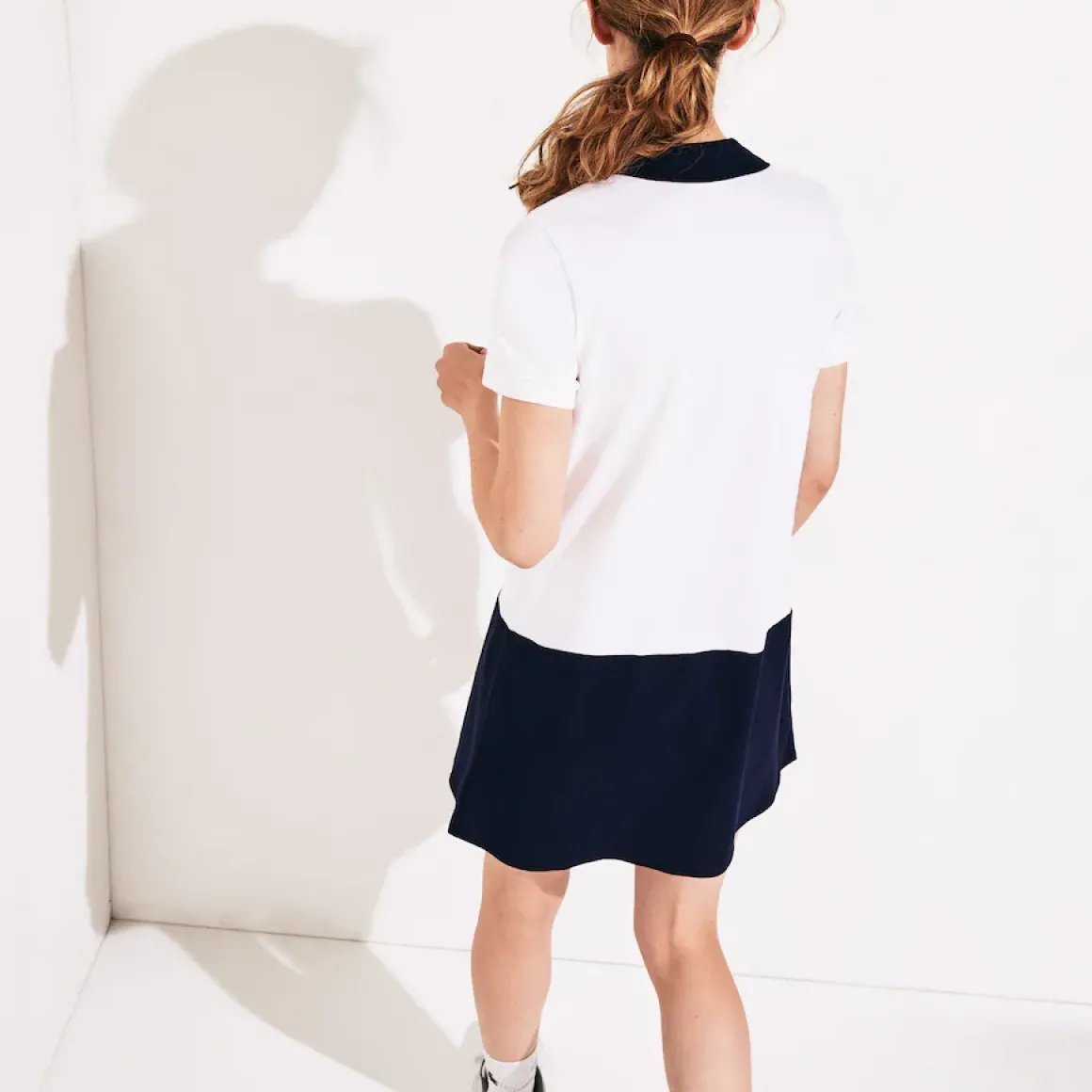robe_polo_lacoste_x_roland_garros_en_coton_bicolore__multicolore_3.webp Roland-Garros Tenue De Tennis Femmes | Tenues De Tennis Femmes-Robe polo Lacoste x Roland Garros en coton bicolore - multicolore