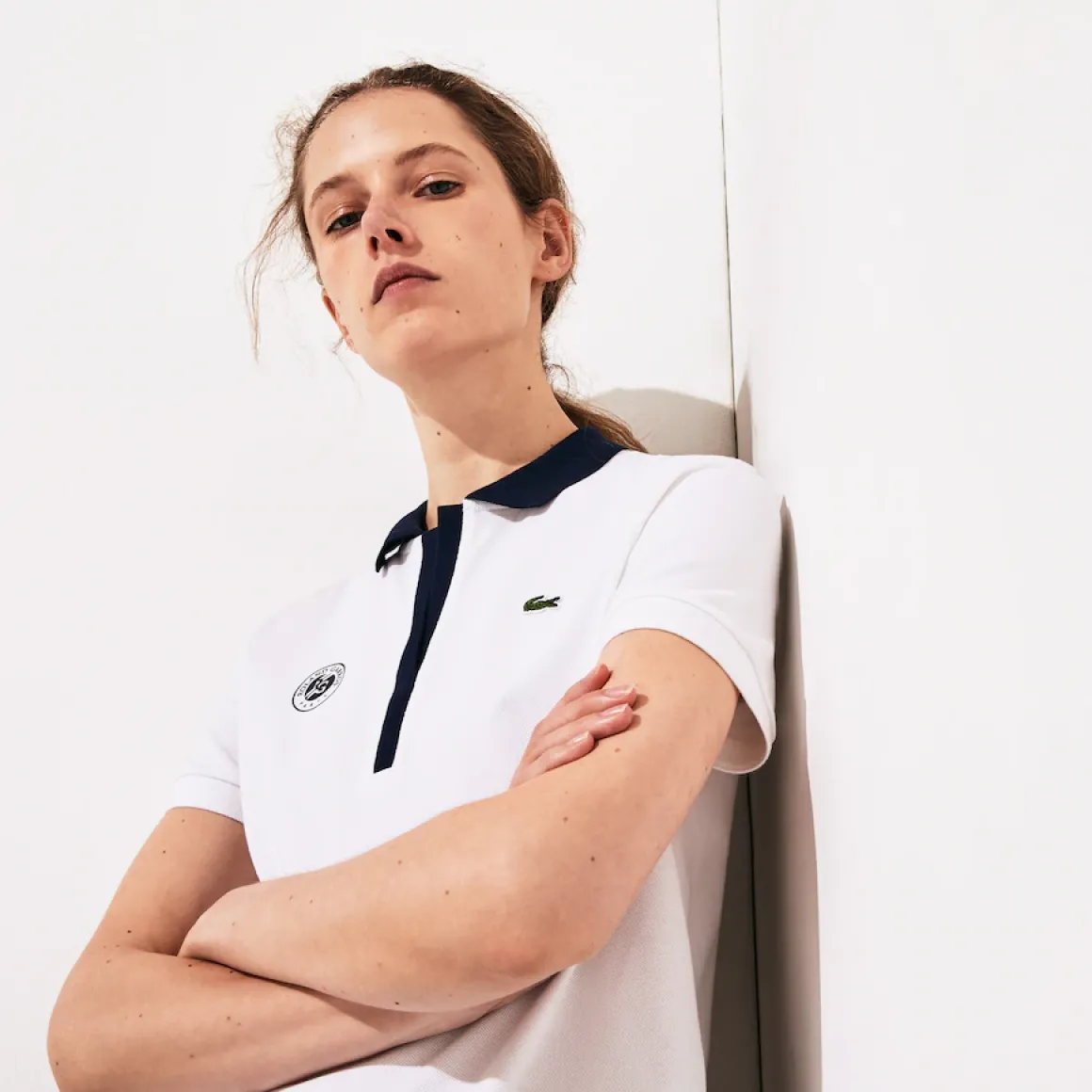 robe_polo_lacoste_x_roland_garros_en_coton_bicolore__multicolore_4.webp Roland-Garros Tenue De Tennis Femmes | Tenues De Tennis Femmes-Robe polo Lacoste x Roland Garros en coton bicolore - multicolore