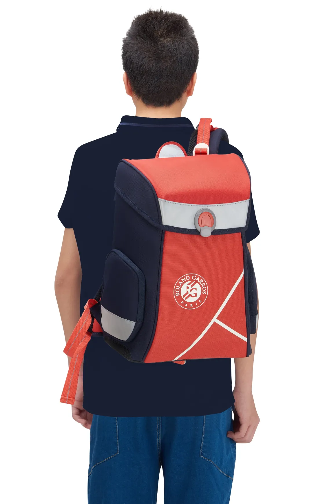 Roland-Garros Bagageries | Accessoires-Sac à dos scolaire Delsey x - Marine et terre-battue
