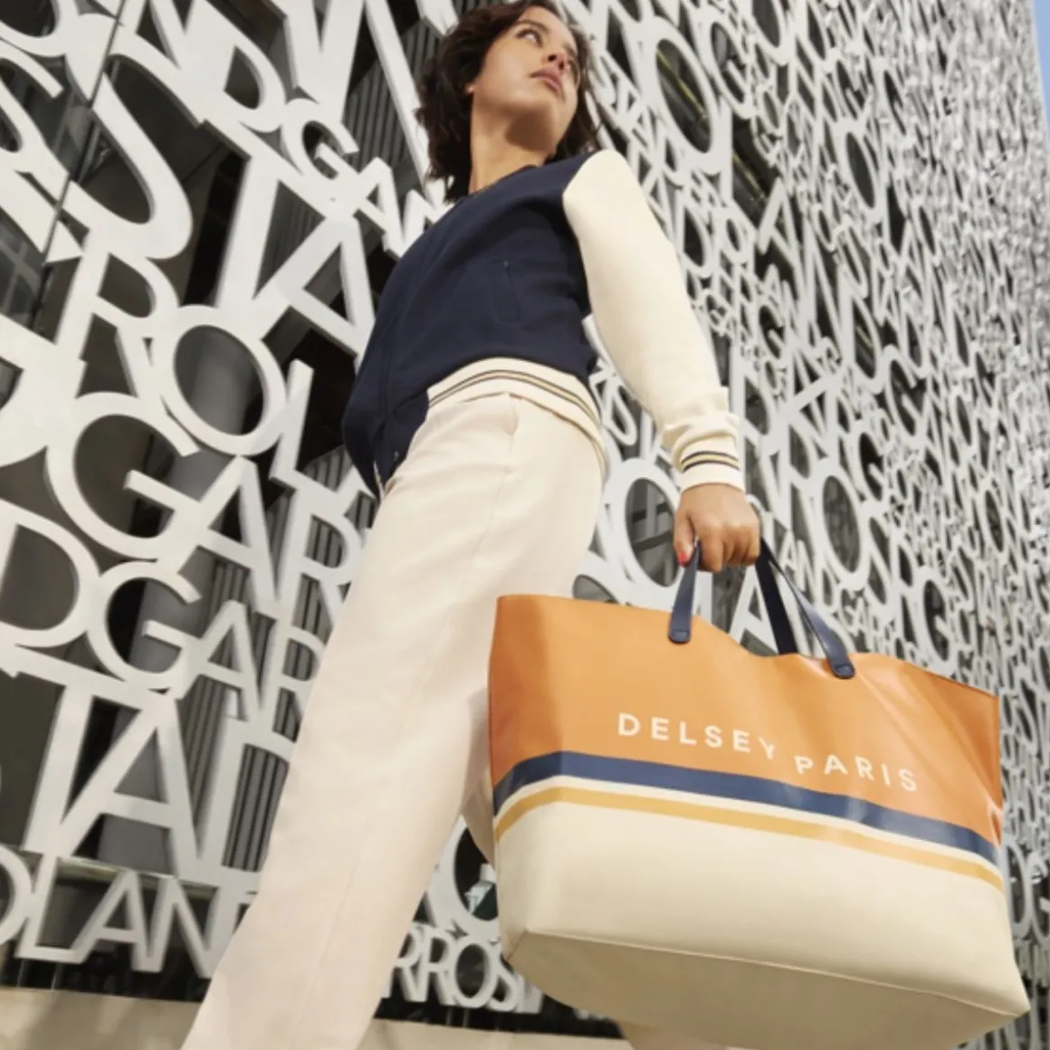 Roland-Garros Bagageries | Totebags & Sacs À Main-Sac Cabas Reporter Delsey x - Orange