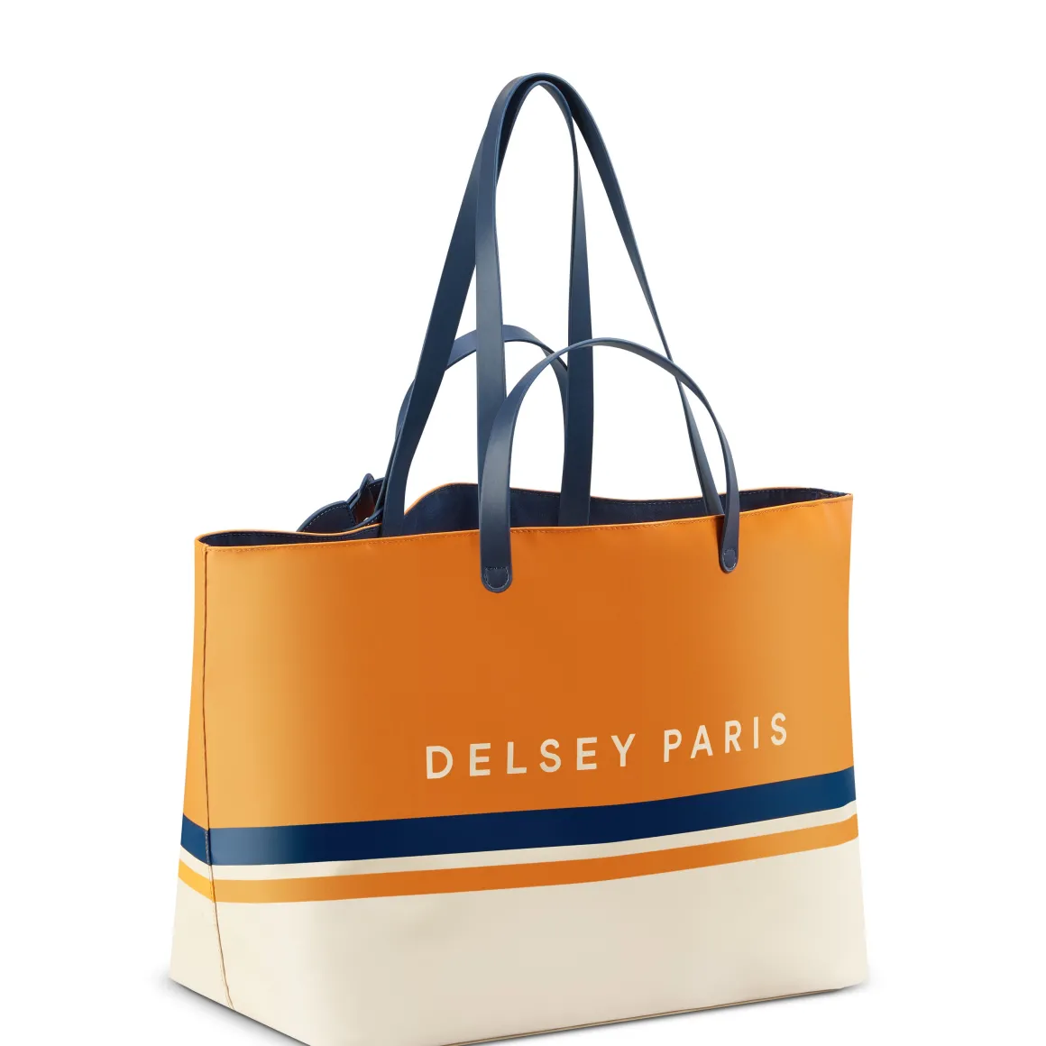 sac_cabas_reporter_delsey_x_rolandgarros__orange_2.webp Roland-Garros Bagageries | Totebags & Sacs À Main-Sac Cabas Reporter Delsey x - Orange