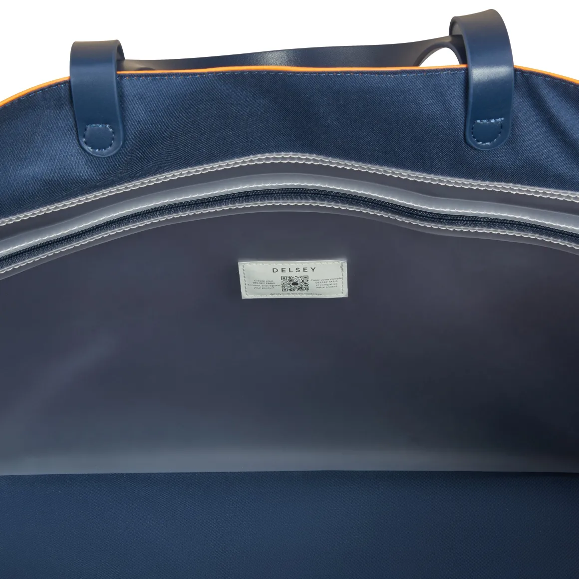 sac_cabas_reporter_delsey_x_rolandgarros__orange_5.webp Roland-Garros Bagageries | Totebags & Sacs À Main-Sac Cabas Reporter Delsey x - Orange