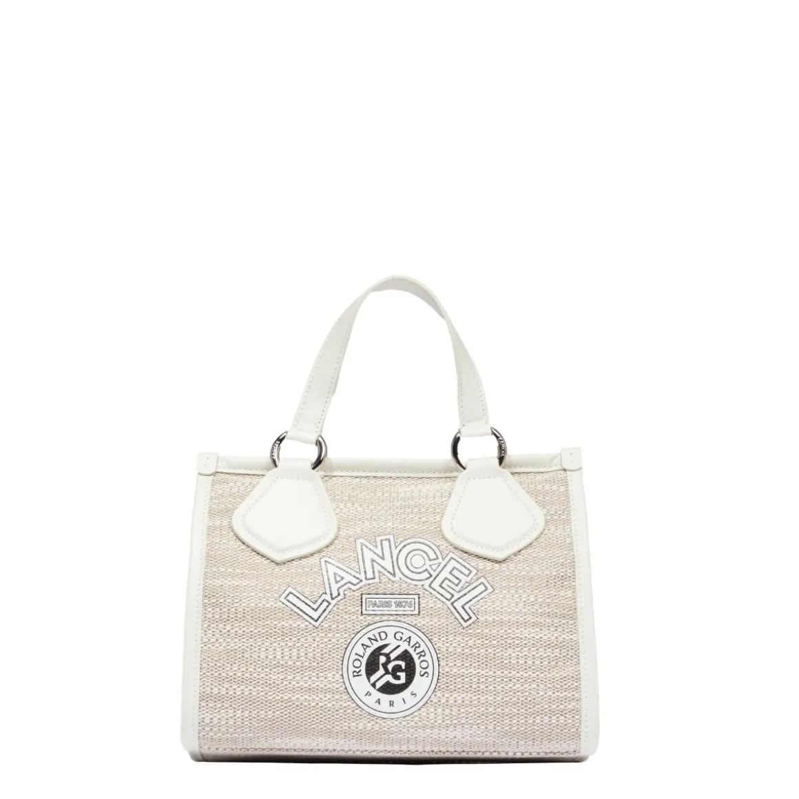 Roland-Garros Totebags & Sacs À Main | Sacs-Sac Cabas Toile Lancel Paris x - Blanc