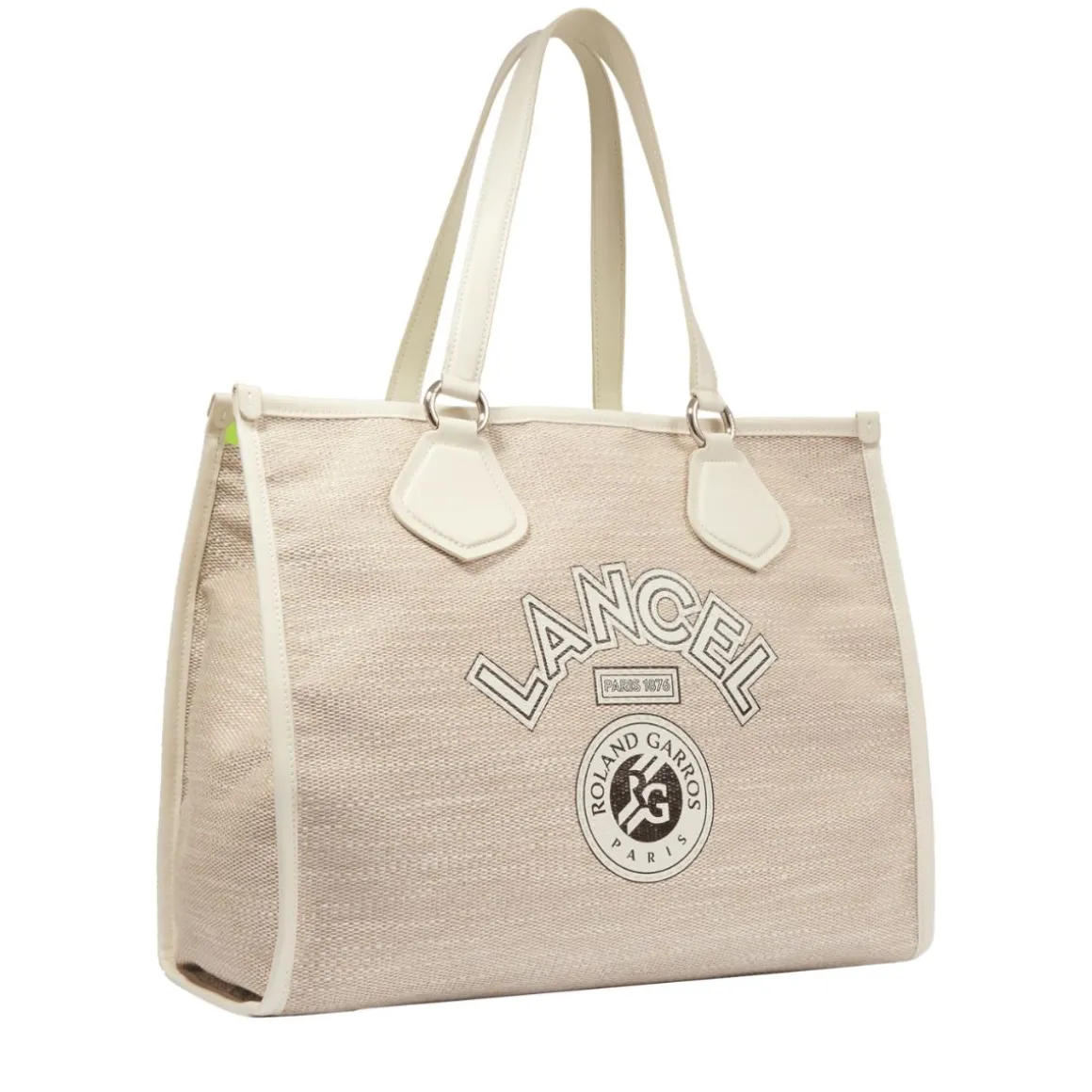 Roland-Garros Totebags & Sacs À Main | Sacs-Sac Cabas Toile Lancel Paris x - Blanc