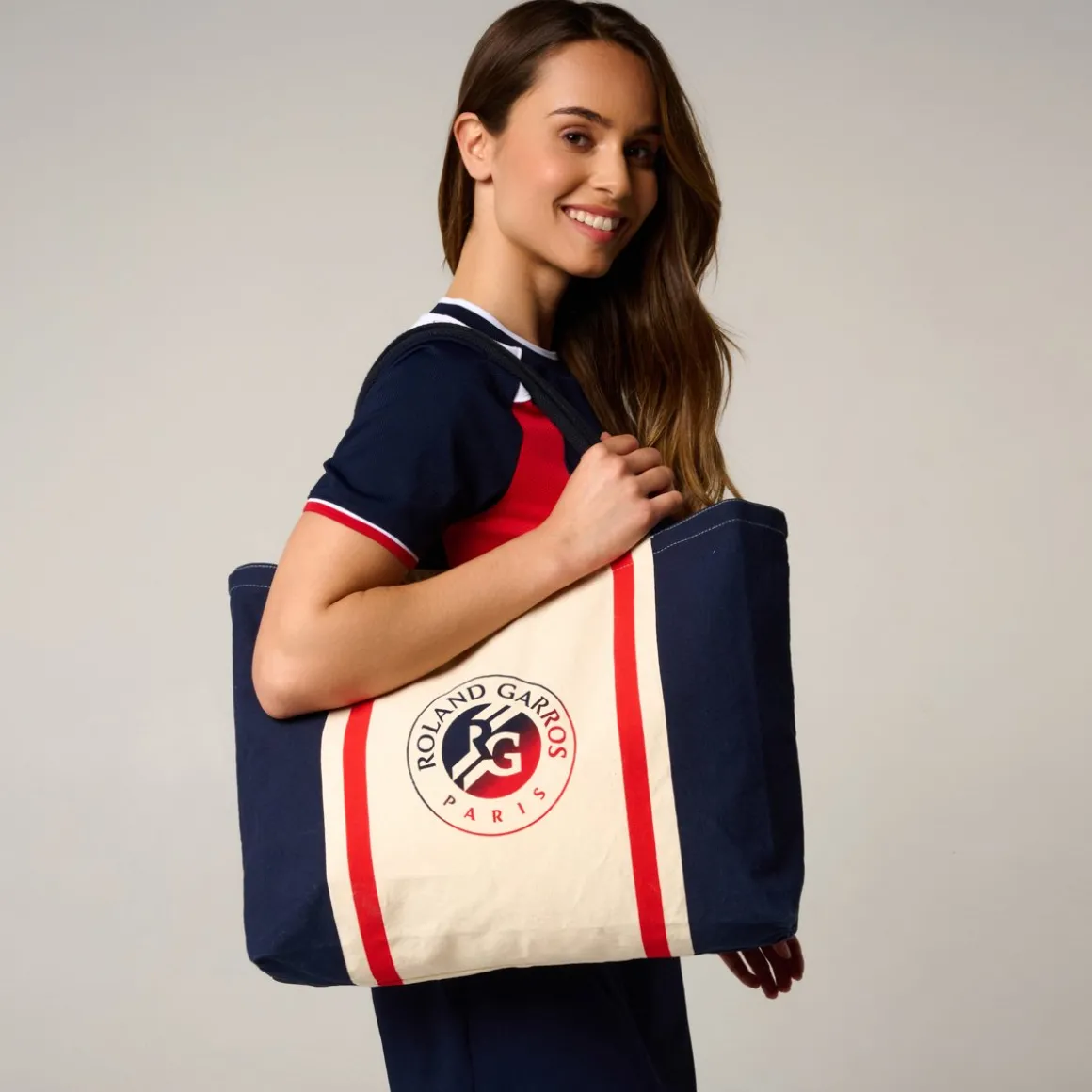 Roland-Garros Totebags & Sacs À Main | Sacs-Sac Shopping Tricolore - Multicolore