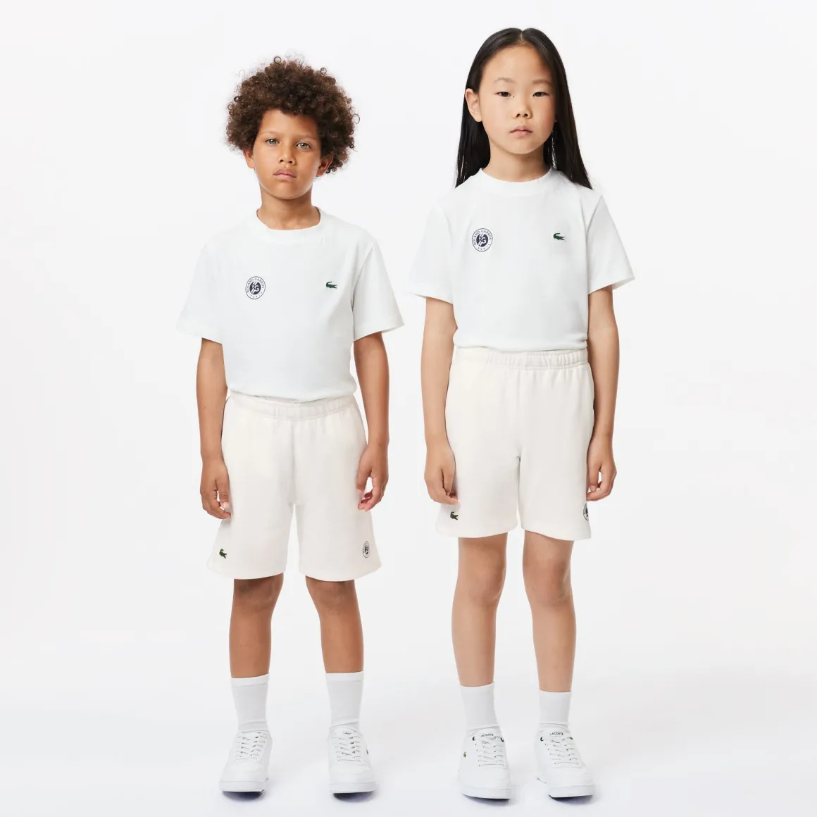 Roland-Garros Bas | Bas-Short enfant Lacoste Sport Édition Roland Garros en coton biologique