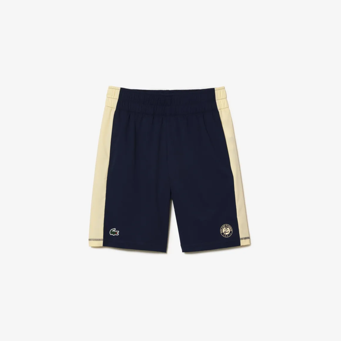 short_homme_ramasseur_de_balles_lacoste_pour_roland_garros__marine_beige_4.webp Roland-Garros Tenues De Ramasseurs De Balles | Tenues De Tennis Hommes-Short Homme Ramasseur de balles Lacoste pour Roland Garros - Marine Beige