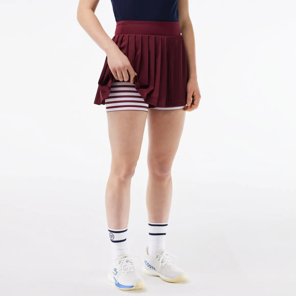 Roland-Garros Tenue De Tennis Femmes | Tenues De Tennis Femmes-Short tennis Femme plissé Sport édition Roland Garros
