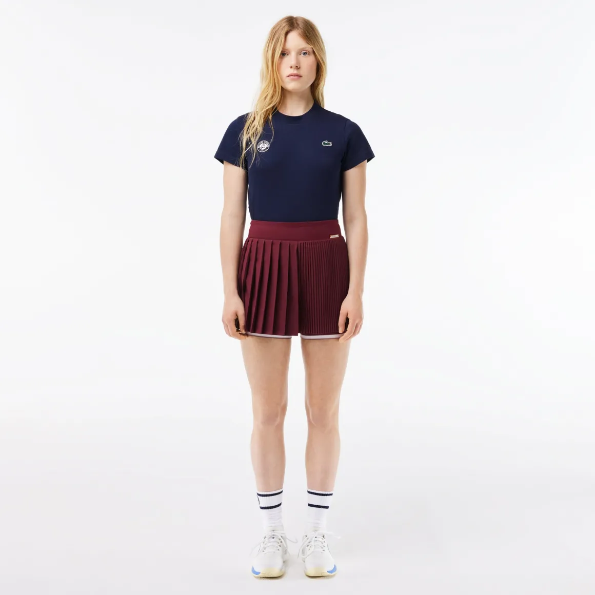 Roland-Garros Tenue De Tennis Femmes | Tenues De Tennis Femmes-Short tennis Femme plissé Sport édition Roland Garros