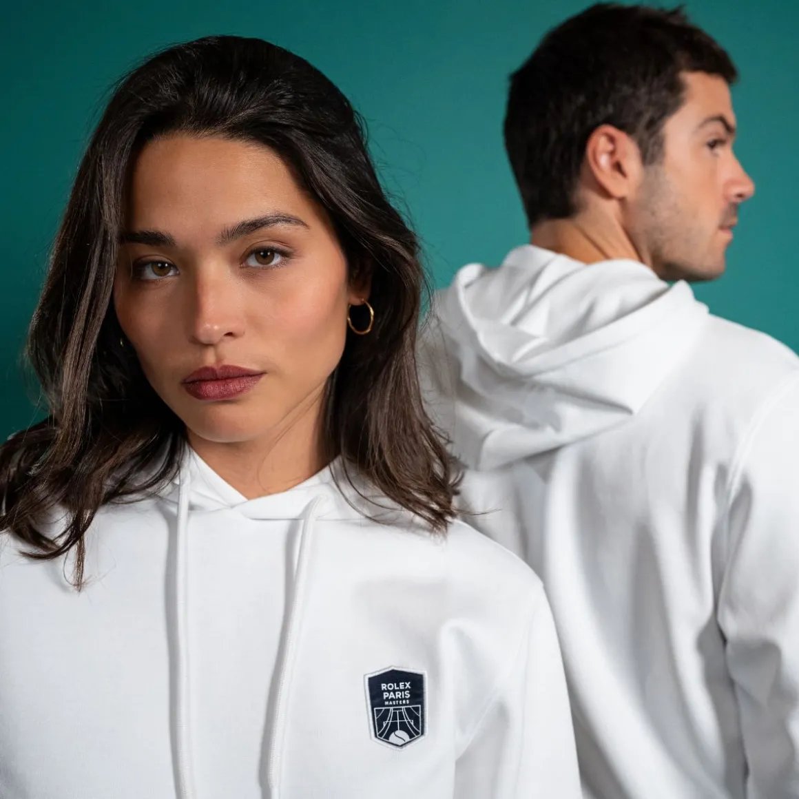 Roland-Garros Pulls & Sweats | Pulls & Sweats-Sweat à capuche unisexe Rolex Paris Masters - Blanc