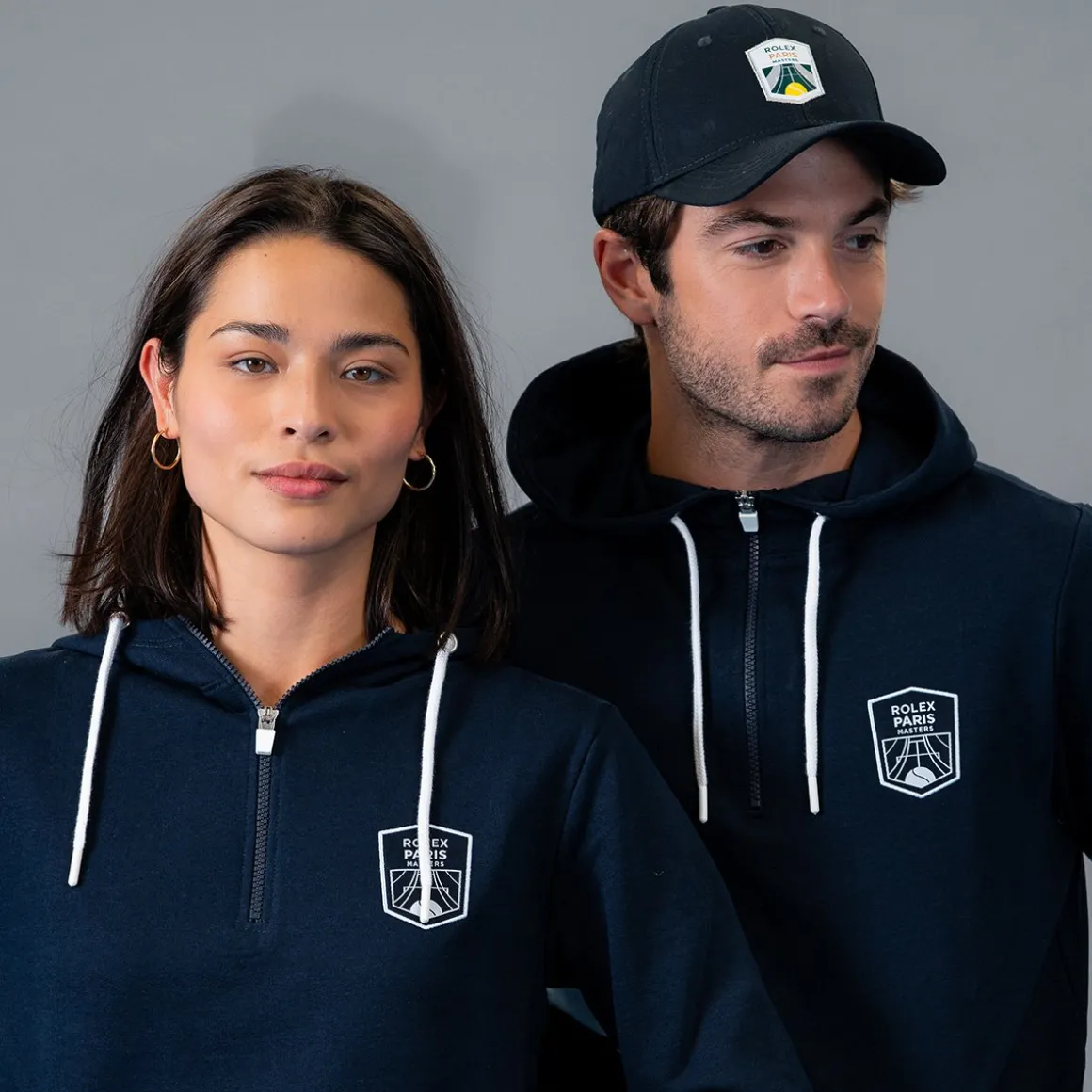 Roland-Garros Pulls & Sweats | Pulls & Sweats-Sweat à capuche zippé unisexe Rolex Paris Masters - Marine