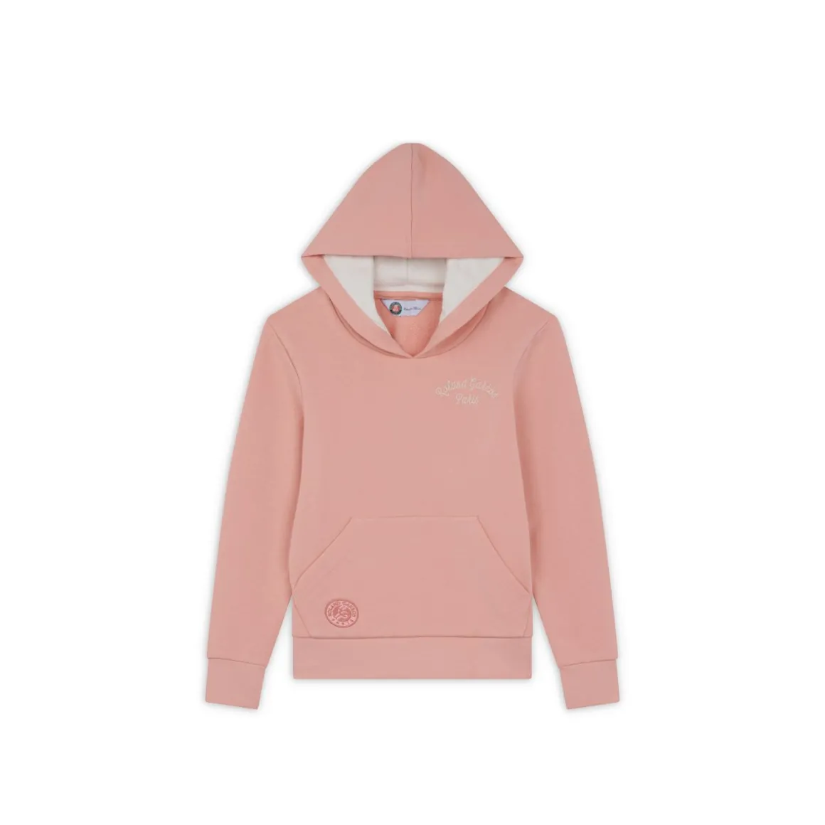 Roland-Garros Hauts-Sweat capuche Stripes Fille - Rose