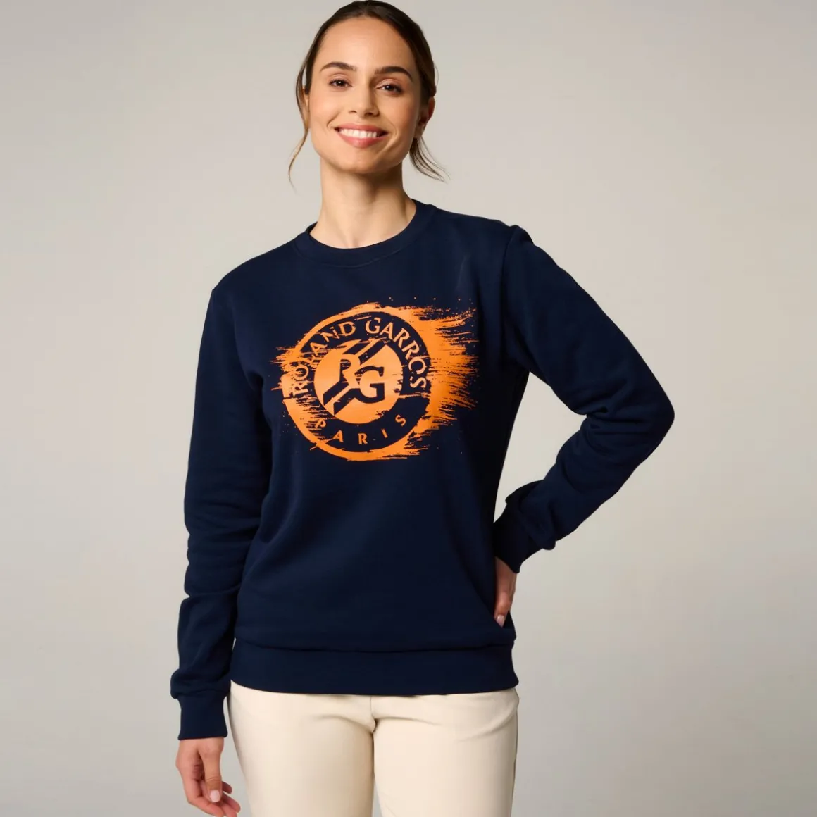Roland-Garros Pulls & Sweats-Sweat Logo femme - Marine