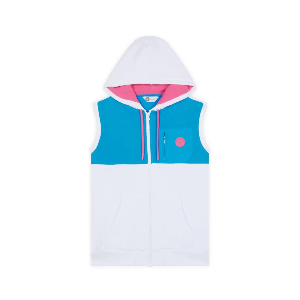 sweat_zipp_pop_energy_femme_rolandgarros__bleu_et_rose_5.webp Roland-Garros Pulls & Sweats-Sweat zippé Pop Energy femme - Bleu et Rose