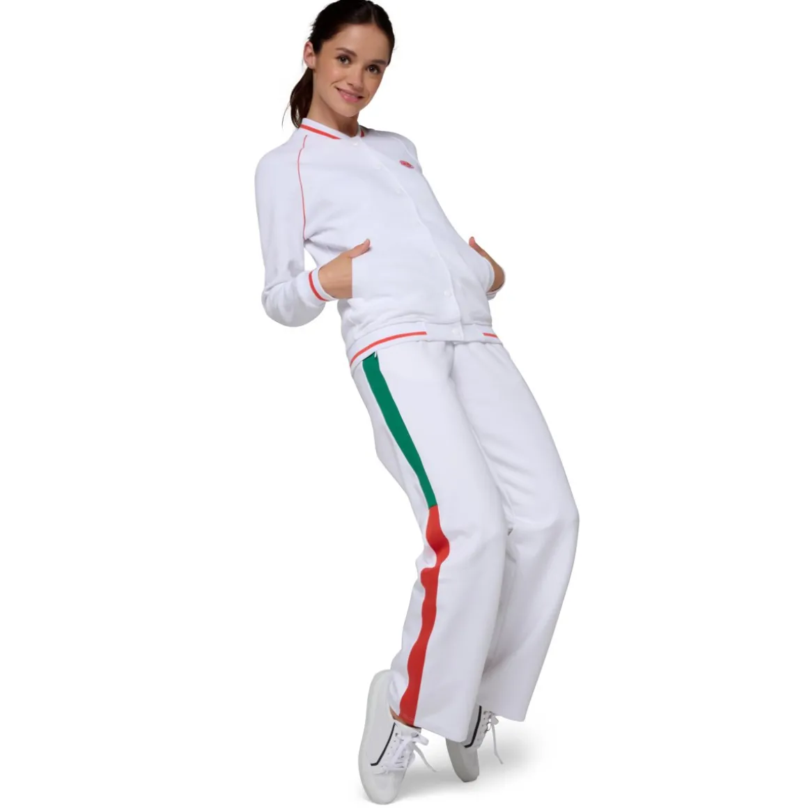 Roland-Garros Vestes-Teddy Femme - Blanc
