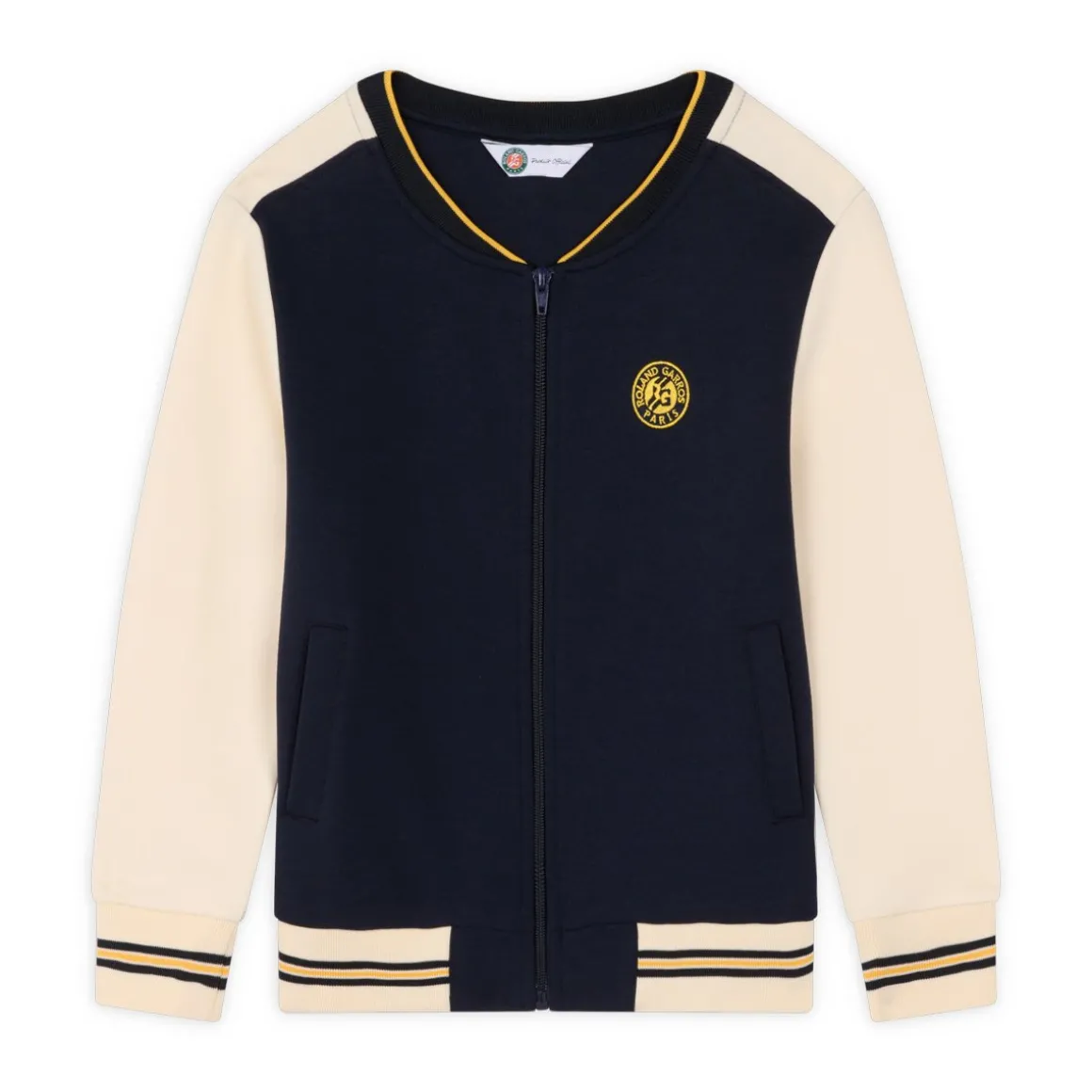 Roland-Garros Hauts-Teddy Heritage garçon - Marine et écru