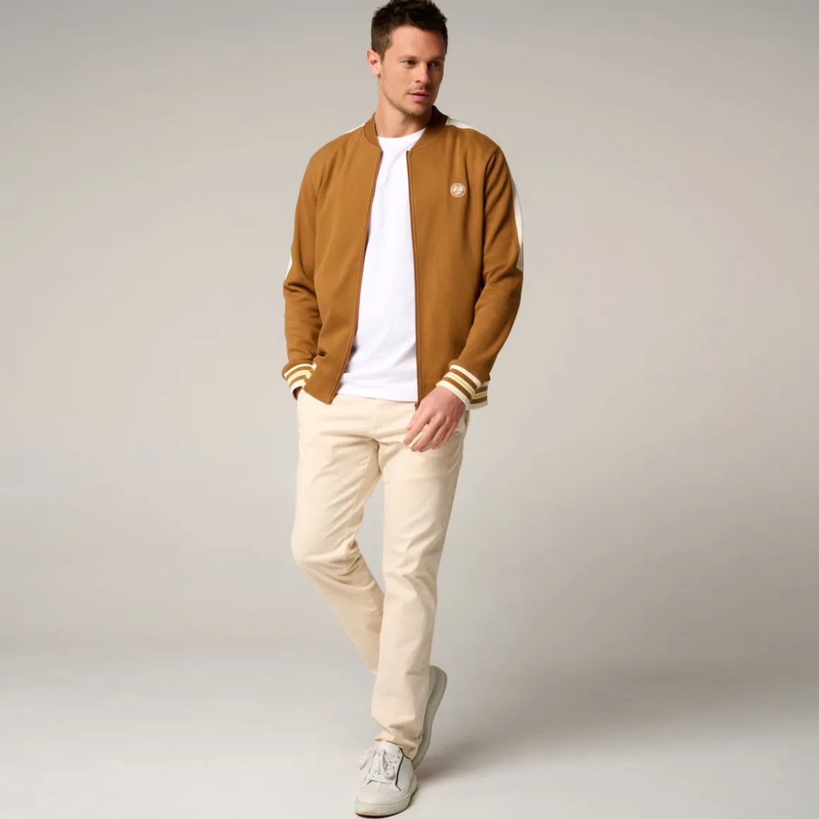 Roland-Garros Vestes-Teddy Heritage homme - Mastic
