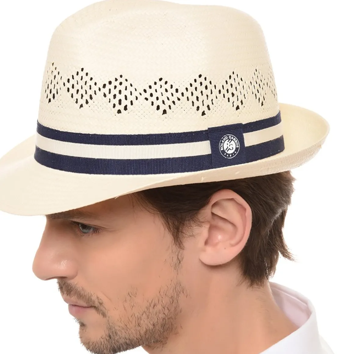 trilby_adn_papier_galon_logo_rolandgarros__beige_4.webp Roland-Garros Casquettes & Chapeaux | Casquettes & Chapeaux-Trilby adn papier galon logo - beige