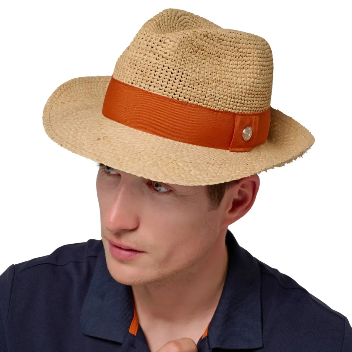 trilby_en_raffia_rolandgarros__terre_battue_2.webp Roland-Garros Casquettes & Chapeaux | Casquettes & Chapeaux-Trilby en Raffia - Terre Battue