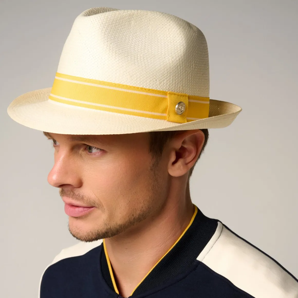 Roland-Garros Casquettes & Chapeaux | Casquettes & Chapeaux-Trilby Papier - Jaune