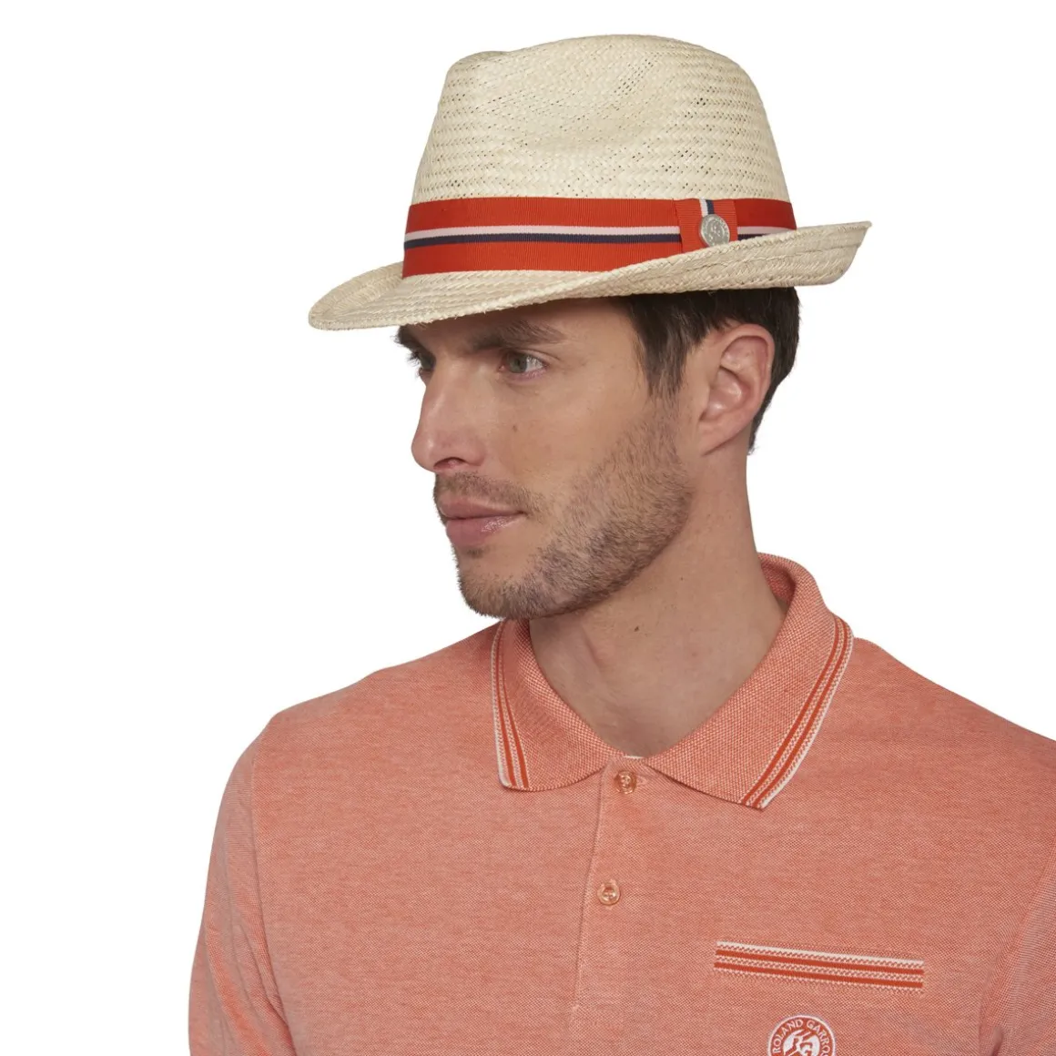 Roland-Garros Casquettes & Chapeaux | Casquettes & Chapeaux-Trilby unisexe en paille - terre battue