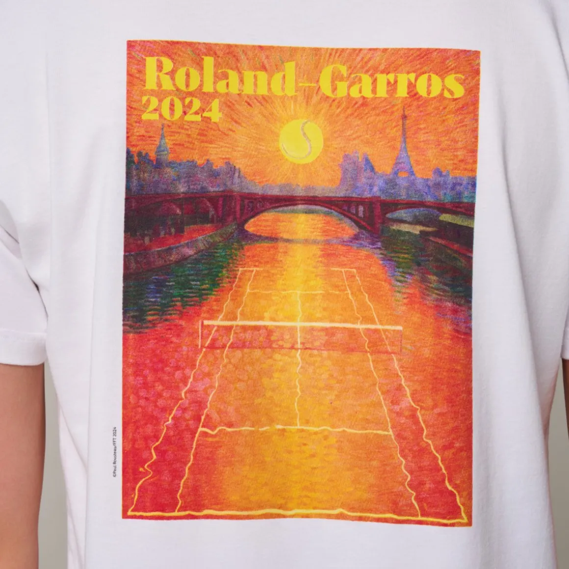 Roland-Garros T-shirts-T-Shirt Affiche 2024 homme - Blanc