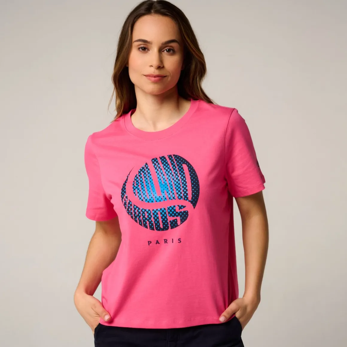Roland-Garros T Shirts & Débardeurs-T-shirt Balle crop femme - Rose