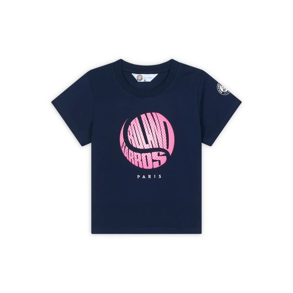 Roland-Garros Hauts-T-shirt Balle fille - Marine