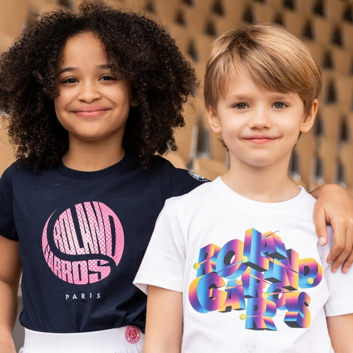 Roland-Garros Hauts-T-shirt Balle fille - Marine