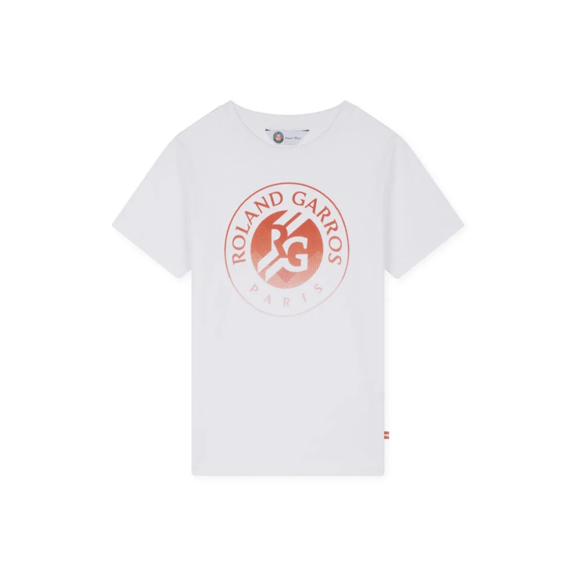 Roland-Garros Hauts-T-shirt Big Logo Garçon - Blanc