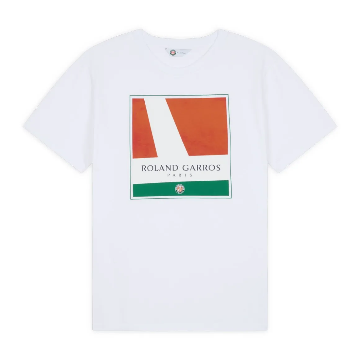 Roland-Garros T-shirts-T-Shirt Court ligne homme - Blanc
