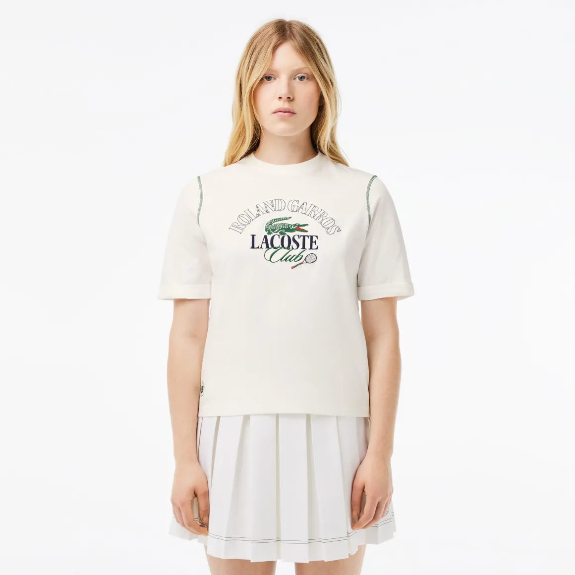 Roland-Garros T Shirts & Débardeurs-T-shirt en coton femme Édition Roland Garros