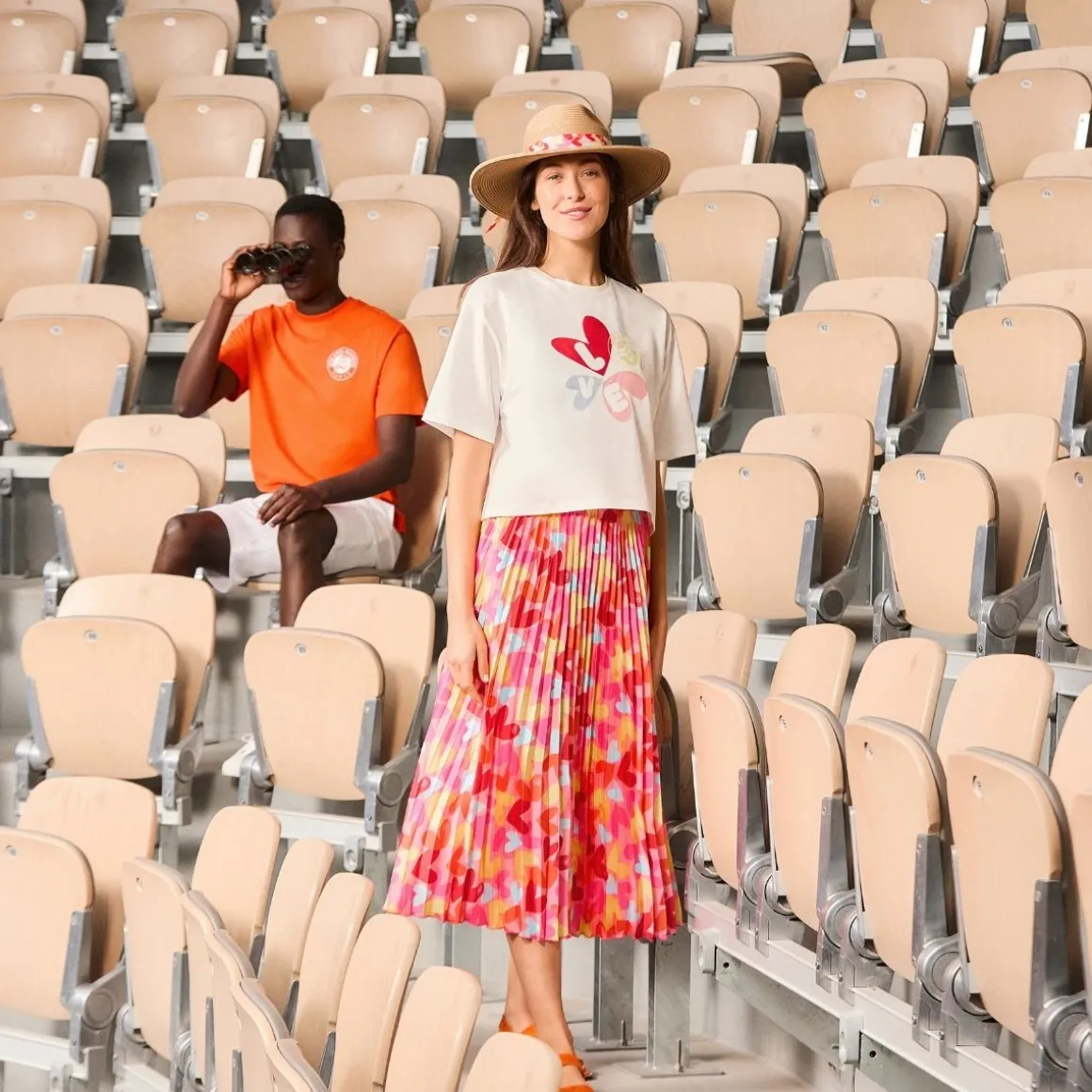 Roland-Garros T Shirts & Débardeurs-T-shirt femme Galeries Lafayette x - Blanc