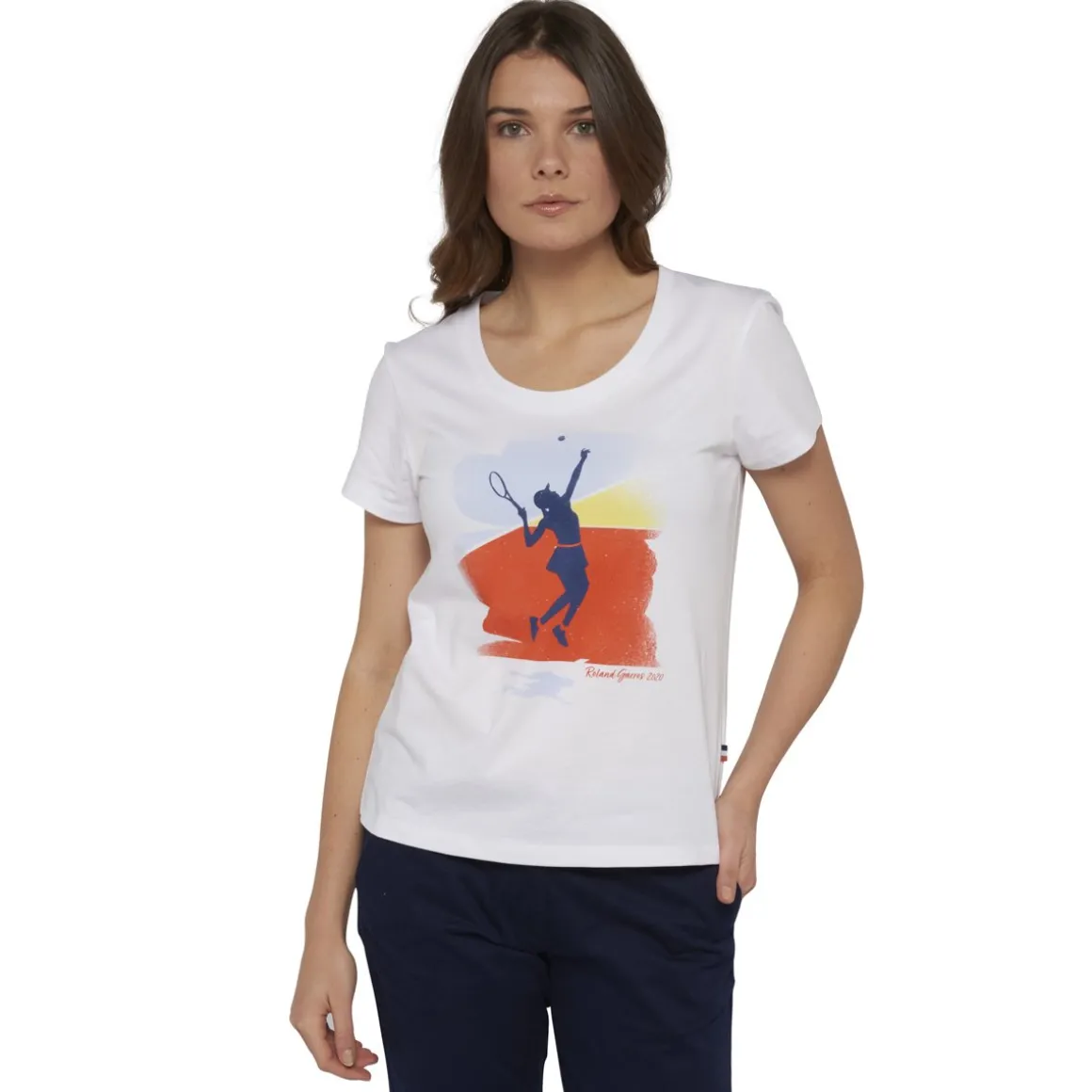 Roland-Garros T Shirts & Débardeurs-T-shirt femme joueuse 2020 - blanc