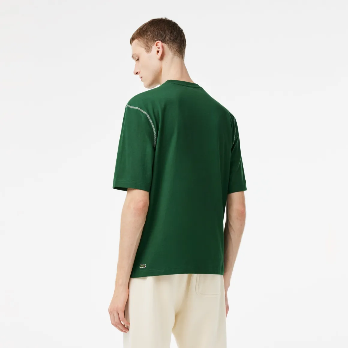 tshirt_homme_club_lacoste_x_rolandgarros__vert_2.webp Roland-Garros T-shirts-Tshirt homme club Lacoste x - Vert