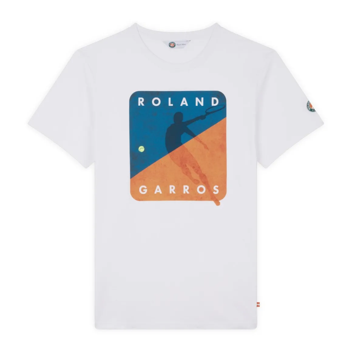 tshirt_joueur_homme__blanc_3.webp Roland-Garros T-shirts-T-shirt Joueur Homme - Blanc