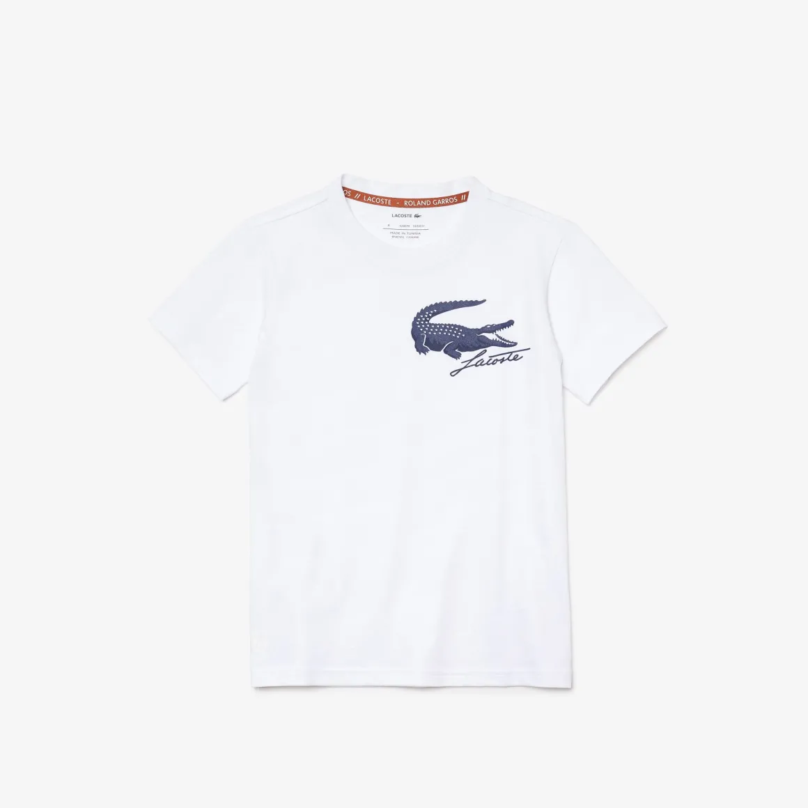 Roland-Garros Sous-vêtements-T-shirt Lacoste x garçon imprimé crocodile - Blanc