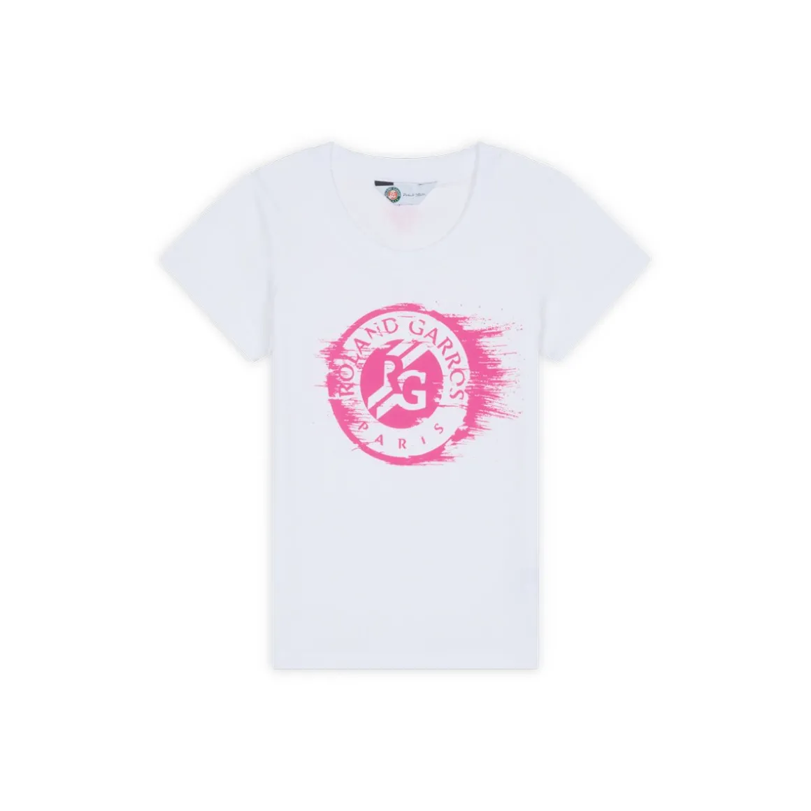 Roland-Garros Hauts-T-shirt Logo fille - Blanc